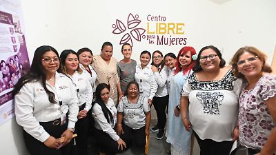 Claudia Sheinbaum inaugura en Campeche el Centro Libre de Mujeres para impulsar apoyo y empoderamiento