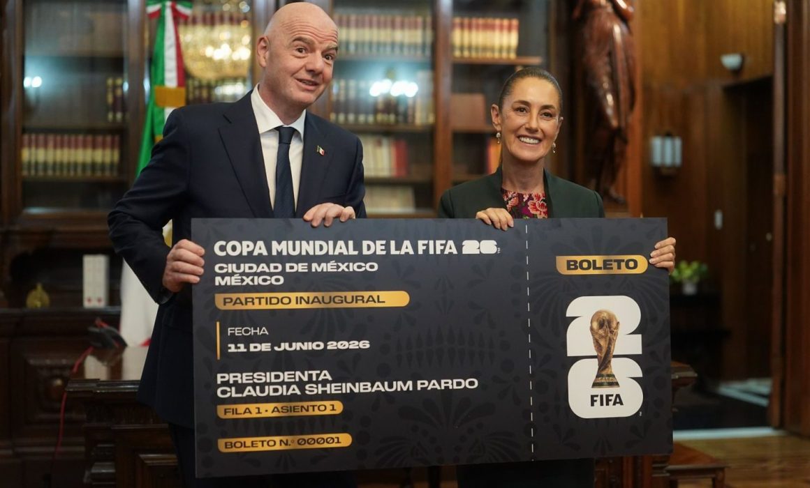 Claudia Sheinbaum recibe a Gianni Infantino y anuncia detalles de la Copa del Mundo 2026 en México