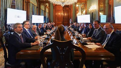 Claudia Sheinbaum recibe a vicepresidente de Brasil en Palacio Nacional para fortalecer cooperación bilateral
