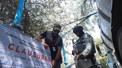 Clausura Conagua pozo ilegal en Cuautitlán Izcalli