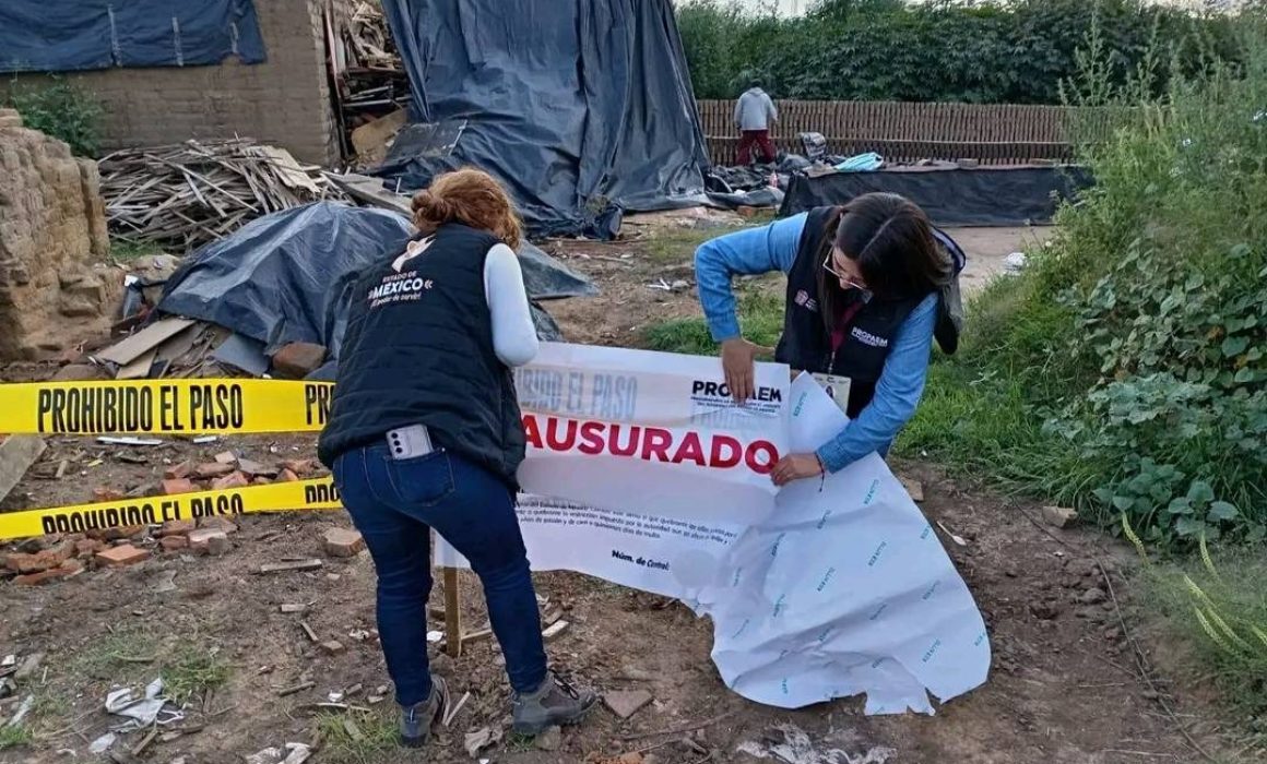 Clausuran ladrillera en Chalco por irregularidades ambientales y falta de permisos