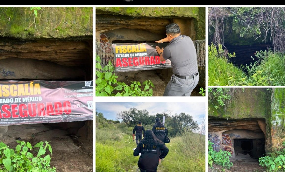 Clausuran las Cuevas del Cerro de la Condesa en Atizapán por presuntos rituales de brujería