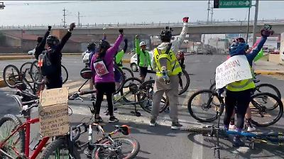 Con rodada, exigen justicia para ciclista atropellada en Toluca