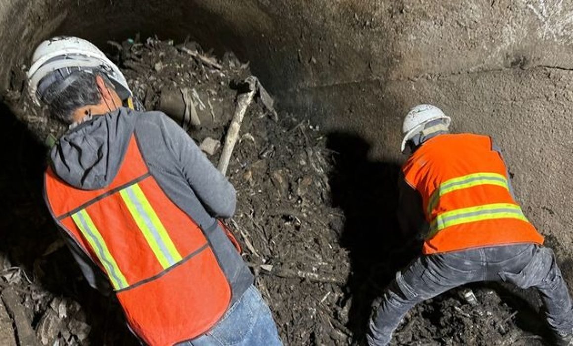 Conagua desbloquea el túnel de la presa Los Cuartos en Naucalpan tras un año de trabajo intensivo y reduce riesgos de inundación