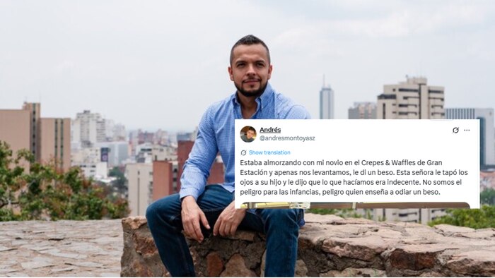 Concejal Andrés Escobar ofrece respaldo legal a madre que tapó los ojos a su hijo durante beso homosexual en Bogotá