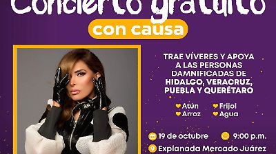 Conciertos solidarios en el Festival del Alfeñique 2025: apoyo a damnificados por lluvias en México