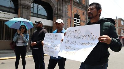 Congreso de despidos en el ISEM desata protestas en Toluca por miles de trabajadores afectados