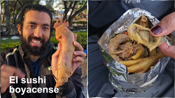 Conoce el 'Sushi Boyacense': El curioso plato de gallina que divide opiniones