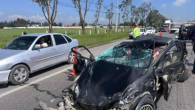Crash en la autopista Toluca-Atlacomulco deja tres heridos, entre ellos dos menores de edad