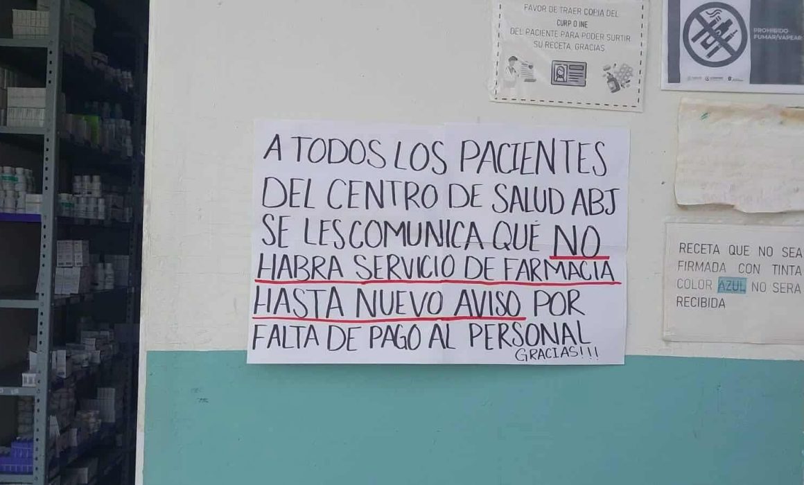 Crisis en las farmacias del IMSS-Bienestar en el Valle de Toluca por falta de pagos y suspensión de servicios