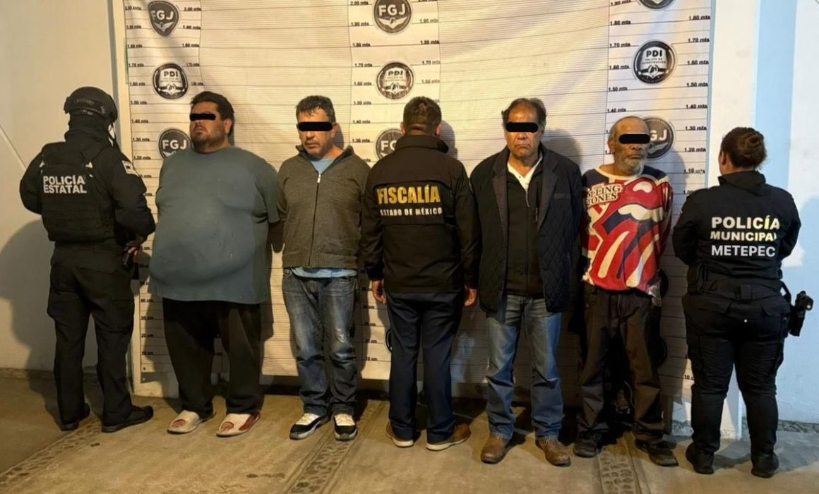 Cuatro detenidos por narcomenudeo en Metepec durante operativo conjunto
