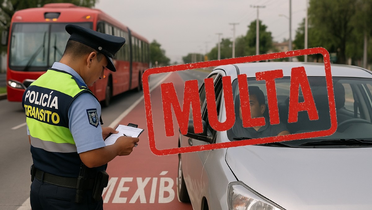 ¡Cuidado! Esto es lo que REALMENTE pagarás si invades el carril del Mexibús en Edomex