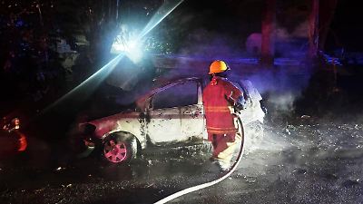 Día violento en Tabasco: incendios, ponchallantas y homicidios