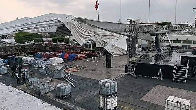 Dan de alta a últimos hospitalizados por caída de estructura en Feria del Libro de Nezahualcóyotl