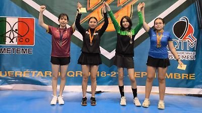 Delegación del Estado de México destaca con siete medallas en Nacional de Tenis de Mesa en Querétaro
