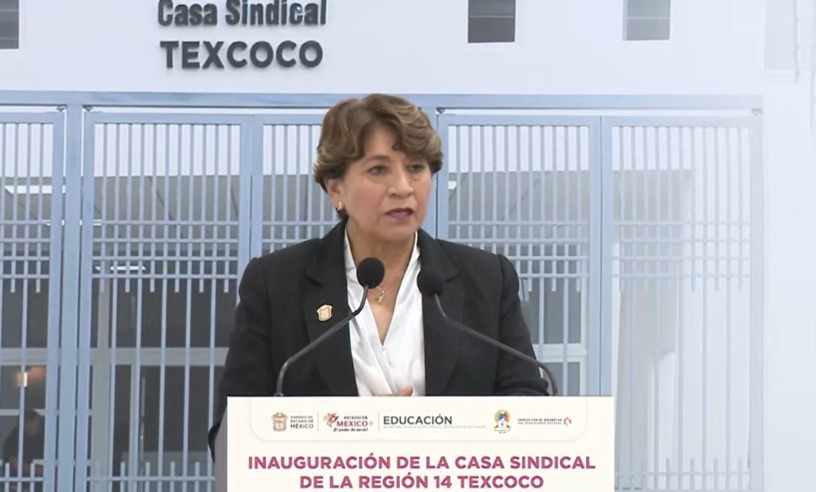 Delfina Gómez entrega la Casa Sindical en Texcoco para fortalecer a los maestros mexiquenses