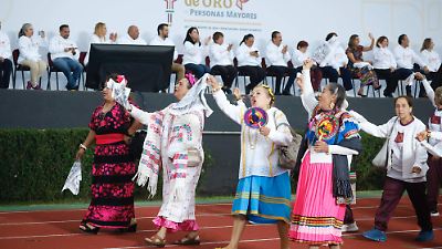 Delfina Gómez inaugura las Olimpiadas Nacionales de Personas Mayores en el Estado de México