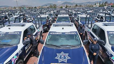 Delfina Gómez inaugura una flota de 455 patrullas para reforzar la seguridad en Ecatepec