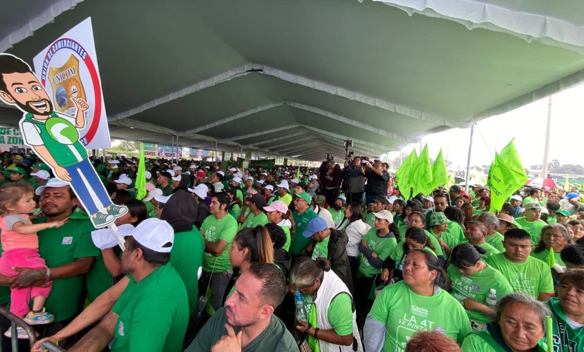 Denuncian montaje político y acarreo masivo en asamblea del Partido Verde en Chalco