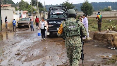 Desbordamiento del río Mazacalco en Santiago Tianguistenco deja más de 40 viviendas afectadas y emergencia en marcha