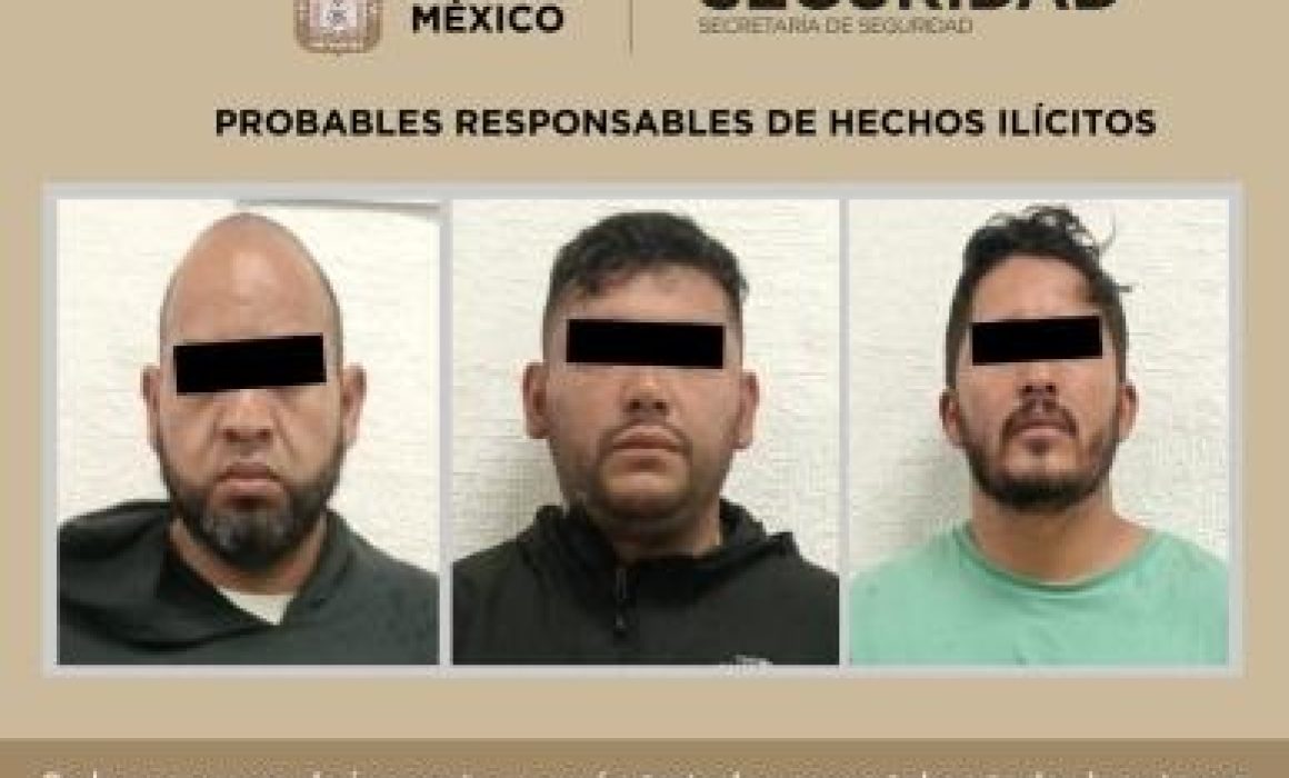 Desmantelan banda que asaltaba transporte de carga en EdoMex; rescatan 2 víctimas y recuperan vehículos