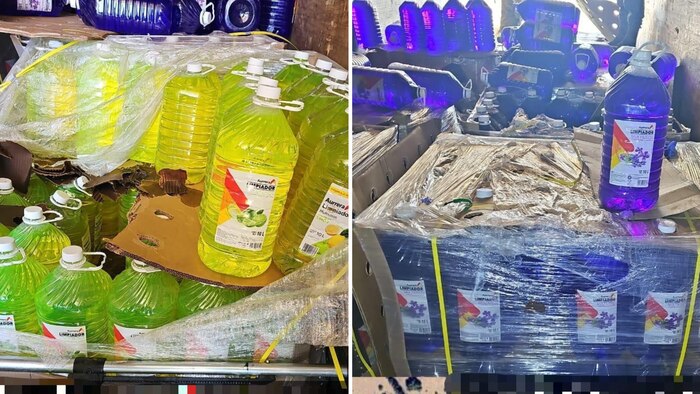 Desmantelan red de narcóticos en Sonora: aseguran 120 garrafones con metanfetamina líquida y más decomisos