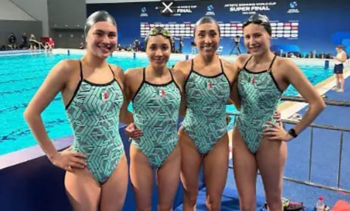 Destacan nadadoras mexiquenses en la Súper Final de la Copa del Mundo de Natación Artística en China