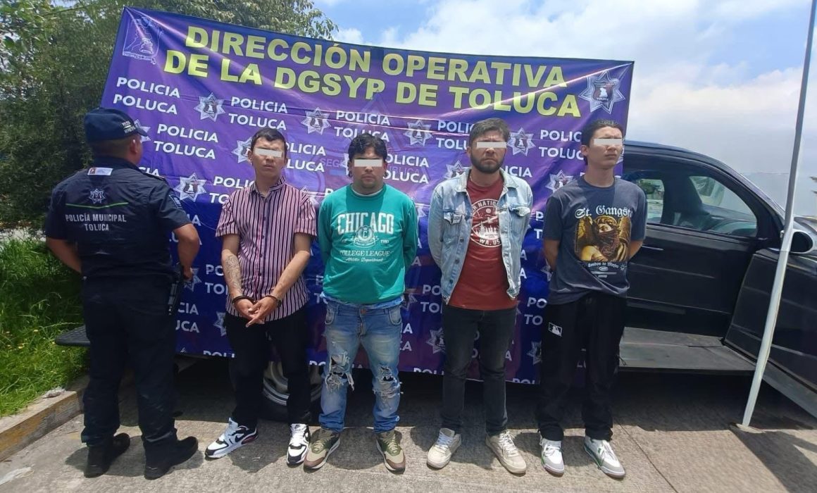 Detenida banda de extorsionadores colombianos en Toluca por modalidad 'gota a gota'