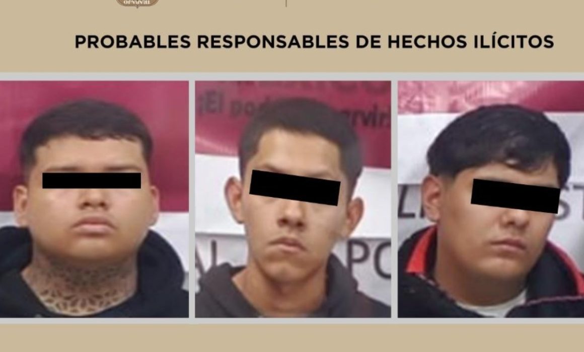 Detienen a 3 hombres por posesión de marihuana en Ecatepec