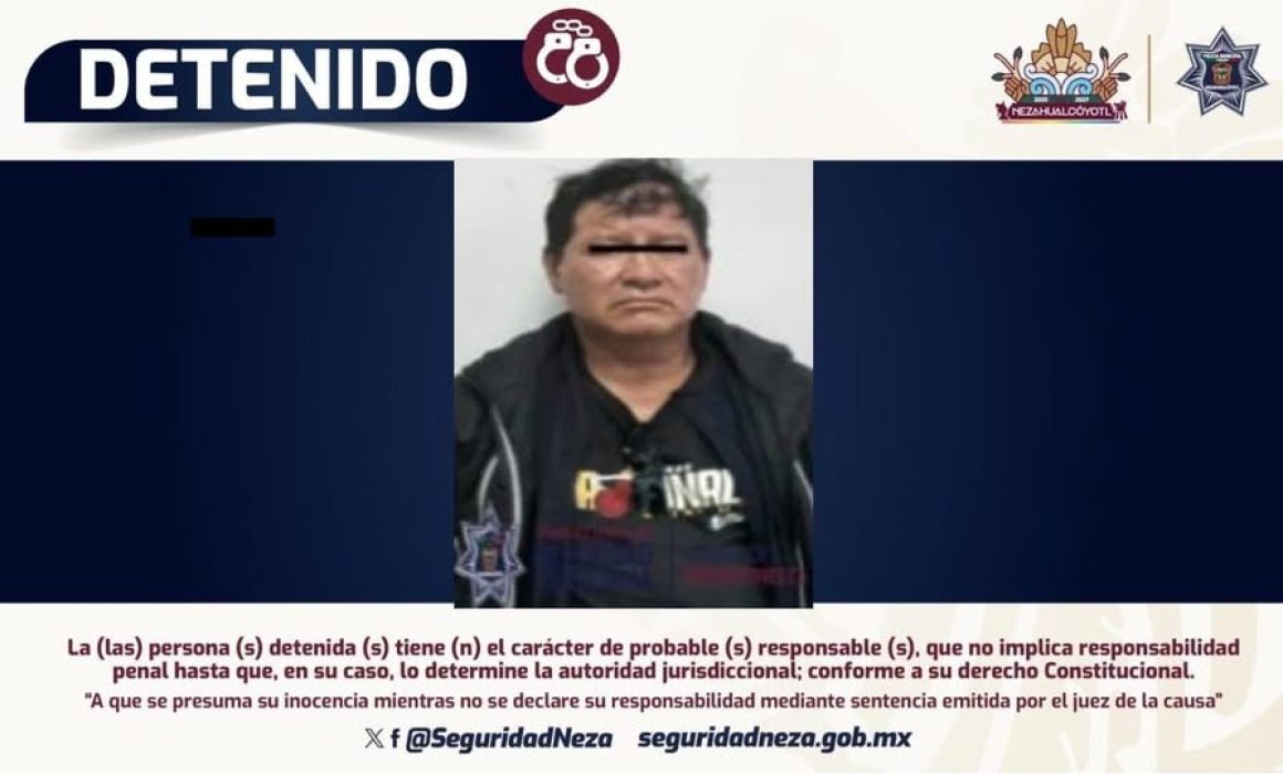 Detienen a hombre por robo de autopartes en Nezahualcóyotl