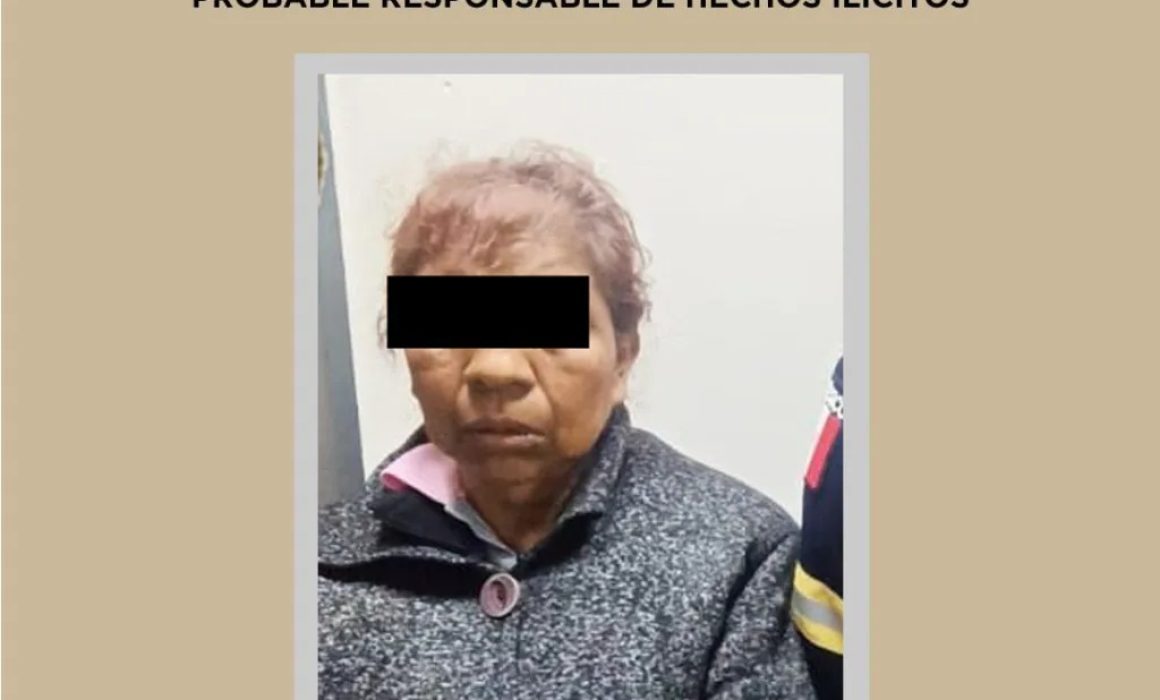 Detienen a mujer por narcomenudeo en puesto ambulante en Coyotepec, Edomex