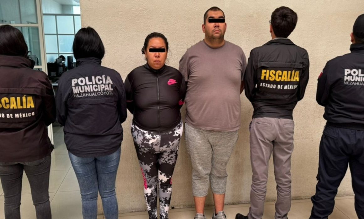 Detienen a pareja por narcomenudeo y secuestro en Nezahualcóyotl