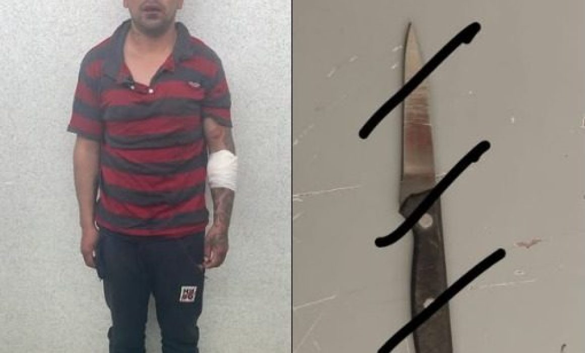 Detienen a sospechoso por intento de asalto con arma blanca en Tezoyuca