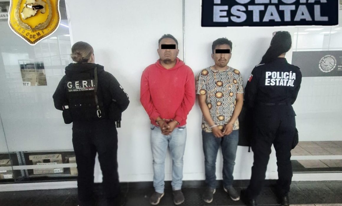 Detienen en Ecatepec a dos hombres por venta ilegal de combustible y aseguran un inmueble y vehículos