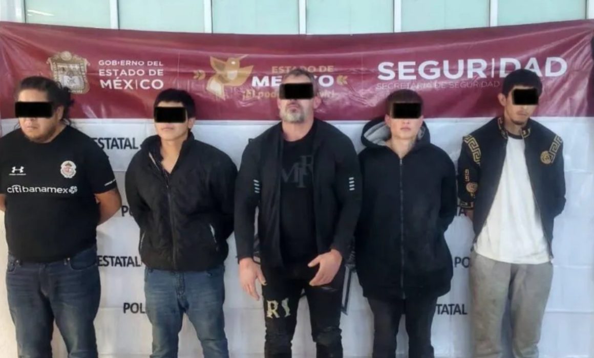 Detienen en Metepec a 5 presuntos integrantes del CJNG