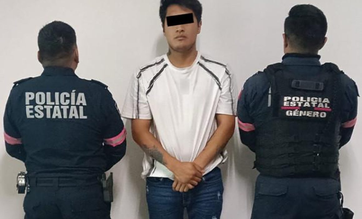 Detienen en Metepec a hombre que agredió físicamente a una mujer en plena vía pública