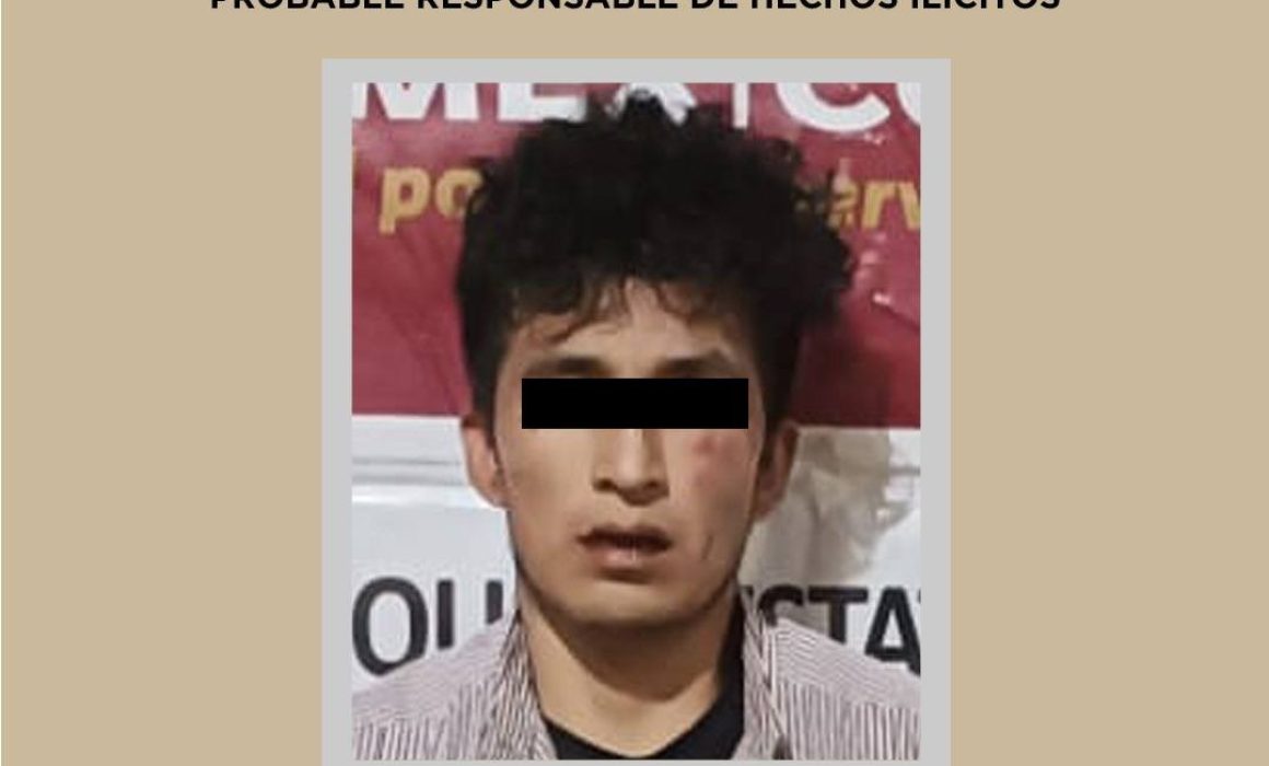 Detienen en Metepec a joven por robo violento con arma de fuego y reclaman a cómplice prófugo