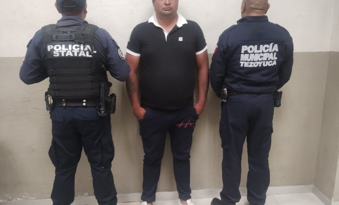 Detienen en Tezoyuca a hombre por presunta extorsión; Fiscalía investiga su situación jurídica