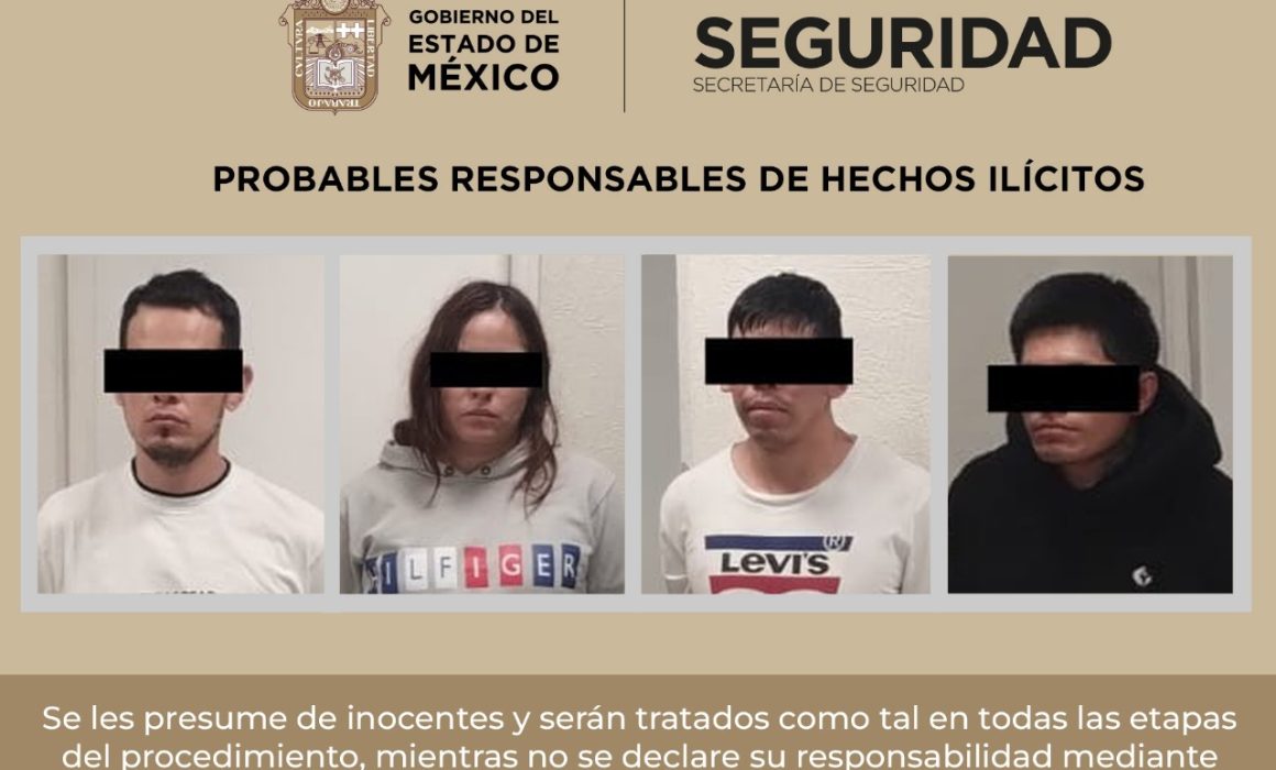 Detienen en Valle de Chalco a banda de narcomenudistas con marihuana