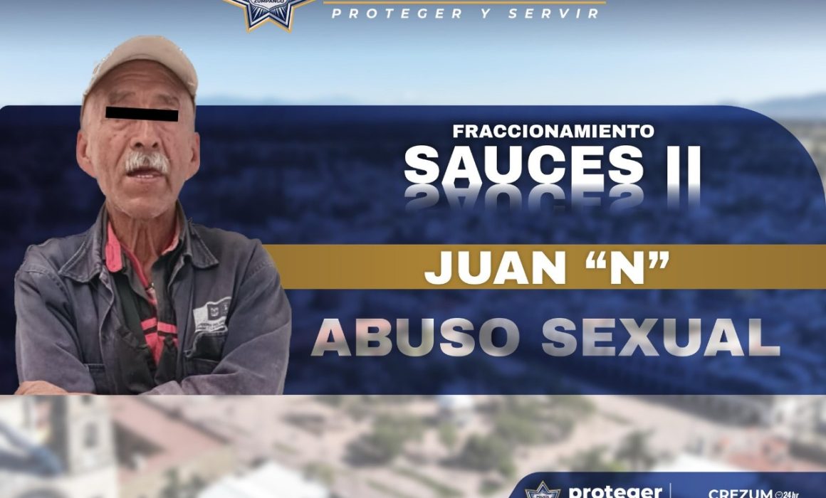 Detienen y remiten al MP a presunto abusador sexual de menores en Zumpango
