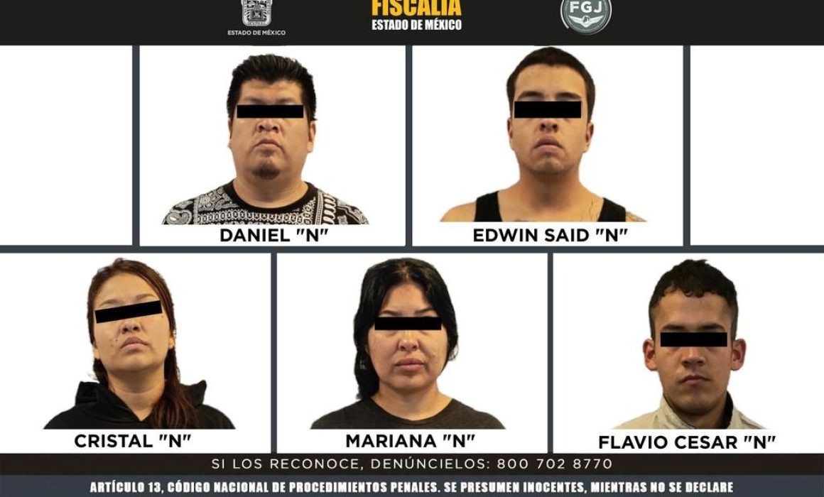 Detienen y vinculan a proceso a cinco personas por secuestro de menor en Tecámac