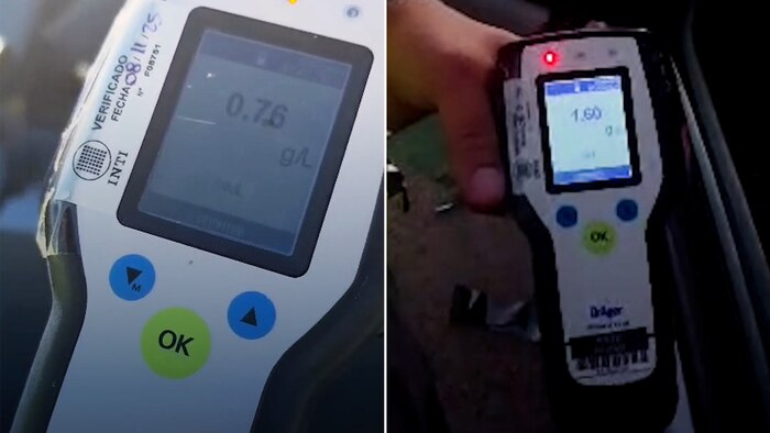 Dos conductores en la Ruta 9 presentan alcoholemia positiva mientras transportaban menores sin cinturón de seguridad