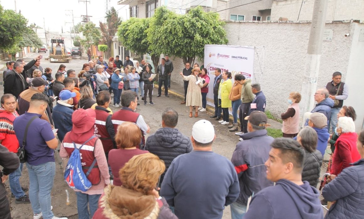 Ecatepec arranca obra de pavimentación con programa colaborativo 'Cimientos de Esperanza'