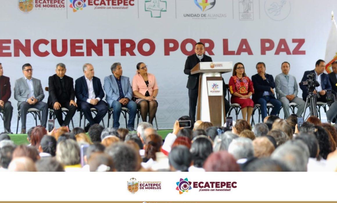 Ecatepec da paso hacia la paz con firma de compromiso conjunto entre autoridades, iglesia y sociedad civil