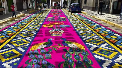 Ecatepec revive su tradición con procesión y coloridos tapetes en Coatitla en honor a Santa Clara de Asís