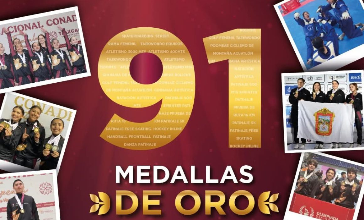 Edomex alcanza 91 medallas de oro en la Olimpiada Nacional CONADE 2025