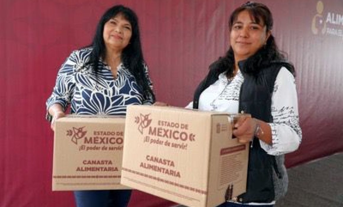 Edomex inicia entrega de 3 millones de canastas alimentarias para mujeres de 50 a 64 años en todo el Estado