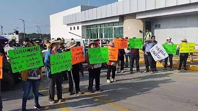 Ejidatarios de Tultepec bloquean el Circuito Exterior Mexiquense en protesta por falta de pagos y servicios