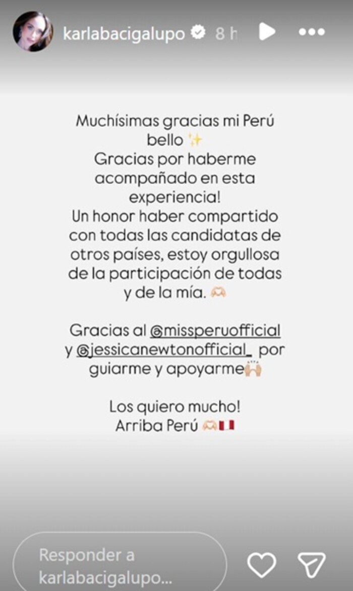 El Orgullo de Karla Bacigalupo: La Fuerza de una Participación Impecable en Miss Universo 2025