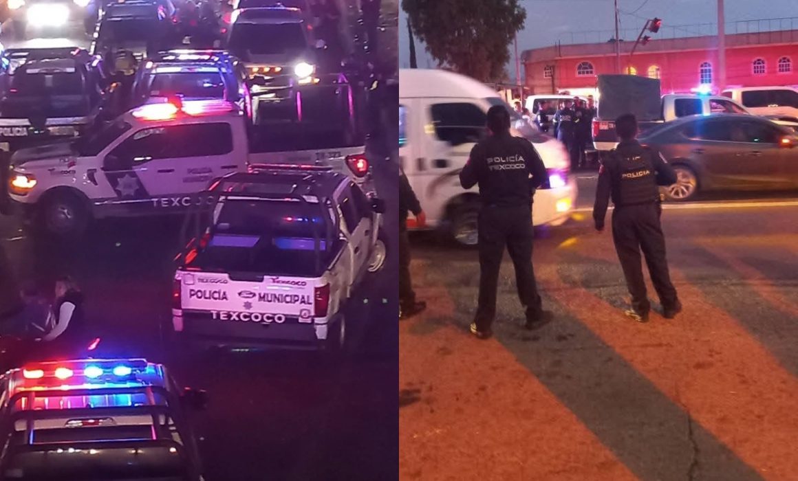 En Texcoco, balacera y captura de dos personas, un menor, tras persecución por arrancones ilegales